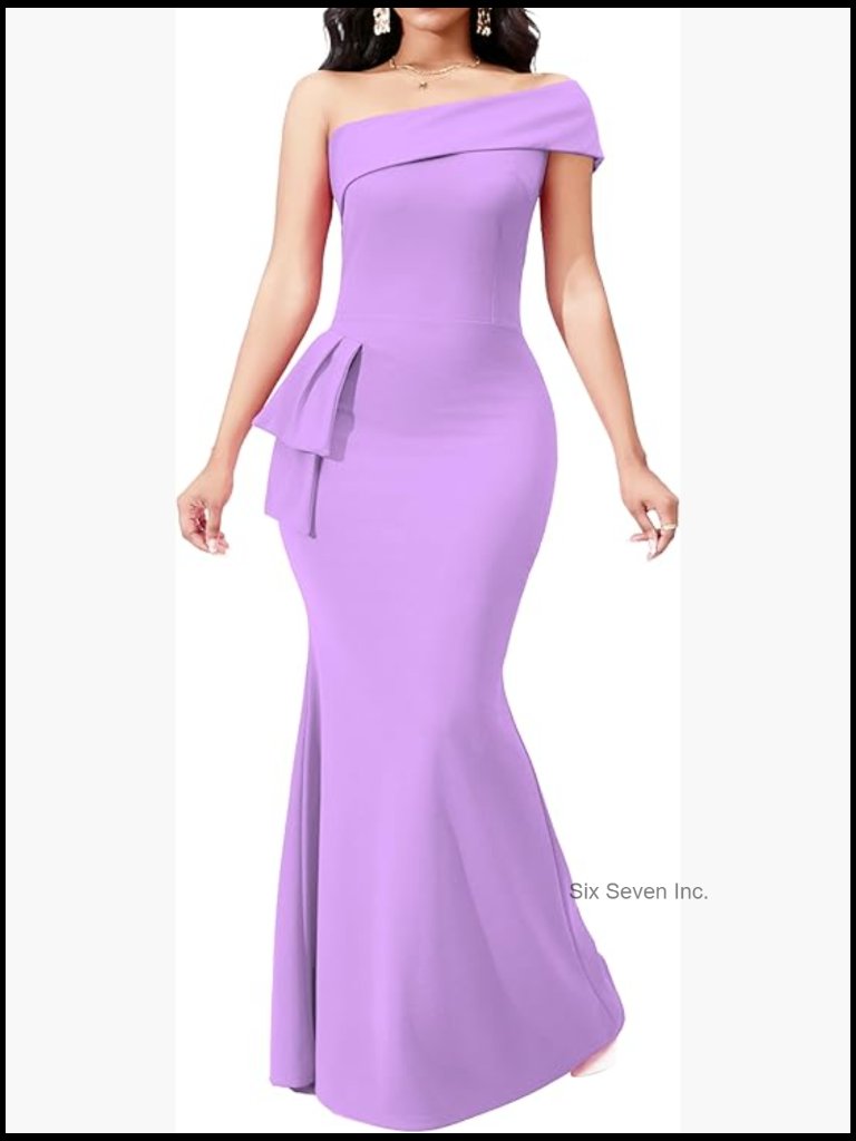 Mermaid Floor Length Prom Dress With Zipper Sleeveless One Shoulder